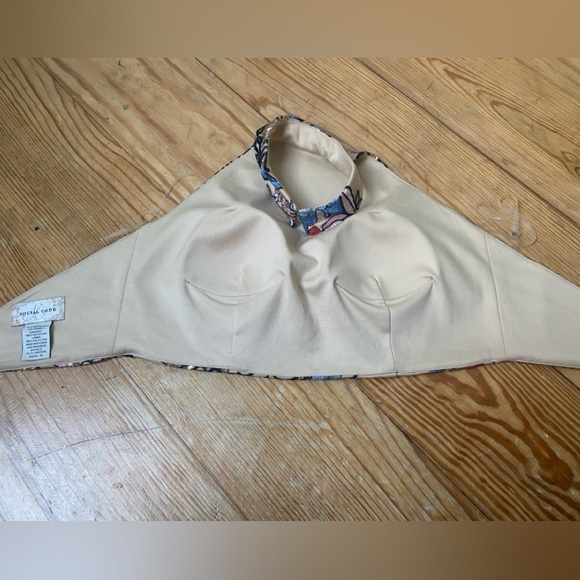 VTG Social Code Sequin Halter Top Cropped Size 11 Medium - Picture 8 of 13